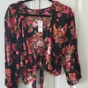 Lane Bryant Tie Front Topper